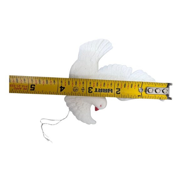 Set Of 10 Silvestri Vintage Iridescent & White Dove Ornaments 4 Christmas Tree - Picture 7 of 7